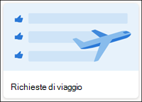 Modello elenco richieste di viaggio