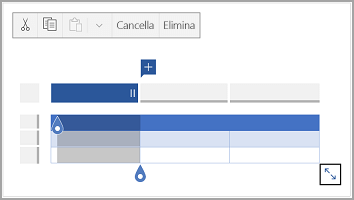 Barra dei comandi su Android