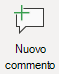 Pulsante Nuovo commento in Visio.