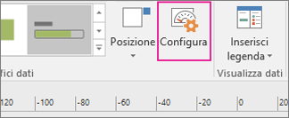 Scheda Dati, pulsante Configura