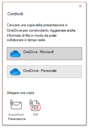 Schermata di collaborazione di PowerPoint