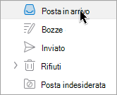 Mostra la selezione di una cartella in Outlook