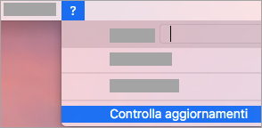 ? > Controlla aggiornamenti