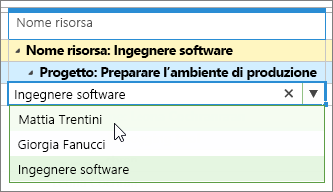 Scegliere Modifica impegno nella scheda Impegni