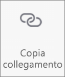 Pulsante Copia collegamento in OneDrive per Android