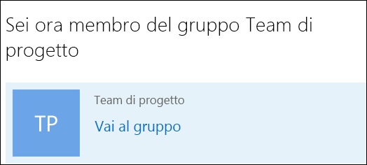 Partecipare a un gruppo in Outlook