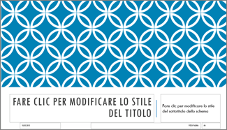 Layout diapositiva titolo integrale in PowerPoint