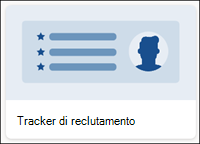 Modello di elenco del tracker di reclutamento