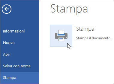 Pulsante Stampa su PDF in Word Online