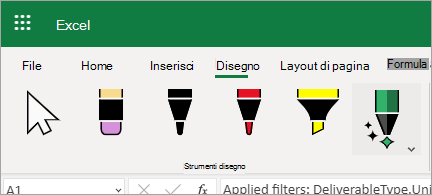 Usare l'input penna per modificare i dati