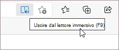 Uscire da Strumento di lettura immersiva