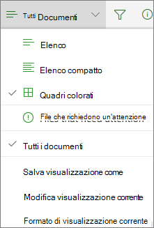 Office 365 - Cambiare la visualizzazione della raccolta documenti