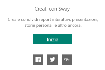 Personalizzazione Creato da Sway