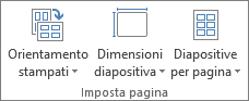 Gruppo Impostazioni di pagina