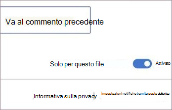 Attiva o disattiva le notifiche