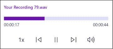 Riproduzione audio