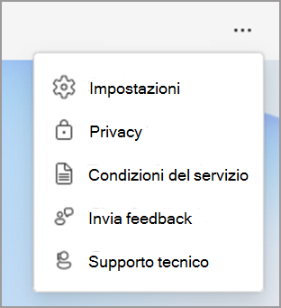 Opzioni di impostazioni in Viva Insights.