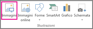 Comando Immagini nella scheda Inserisci