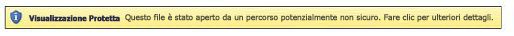 Visualizzazione protetta per file di percorsi non sicuri