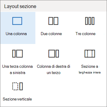 Layout di sezione