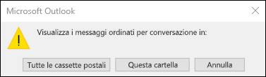 Visualizzazione Conversazione per tutte le cassette postali o questa cartella