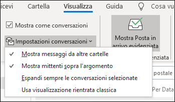 Impostazioni di conversazione