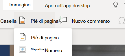 Mostra piè di pagina e numeri di diapositiva in PowerPoint