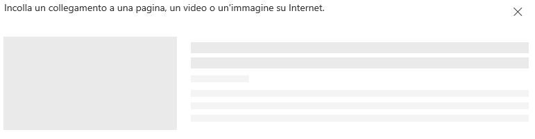 Screenshot che mostra come incollare un collegamento in SharePoint.
