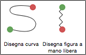 Pulsanti Curva o Figura a mano libera di animazione percorso