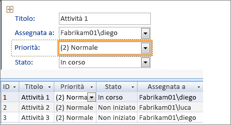 Creare una visualizzazione con Microsoft Access