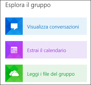 Esplorare un gruppo in Outlook