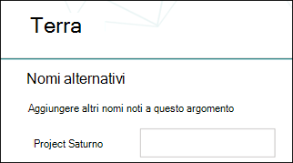 nomi alternativi