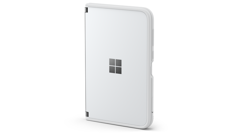 Surface Duo con pulsante dorsale on