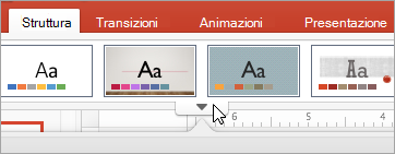 Freccia Altro sotto i temi standard