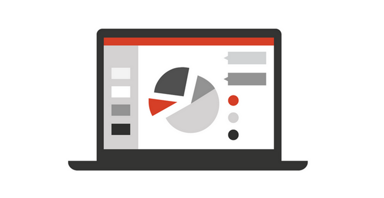 illustrazione di un monitor del computer con un grafico