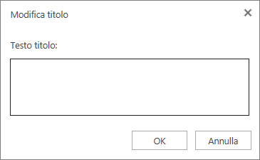 Casella Modifica titolo