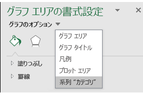 Excel マップ グラフの系列オプションの選択