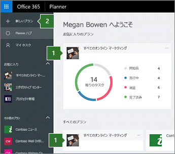 計画を選ぶか、[新しい計画] をクリックする