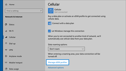 eSIM プロファイルの管理