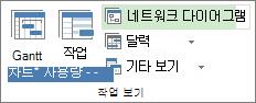 보기 탭의 네트워크 다이어그램 단추 이미지