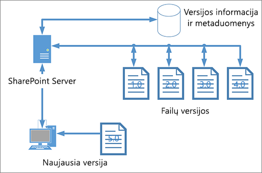 Versioning storage diagram