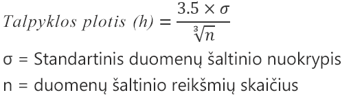 Automatinės parinkties formulė