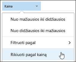 Dokumentų bibliotekos grupė pagal rodinį Office 365