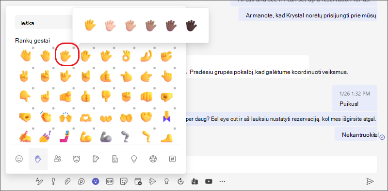 "emoji" pritaikymas asmeniniams poreikiams