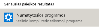 Numatytosios programos sistemoje „Windows“