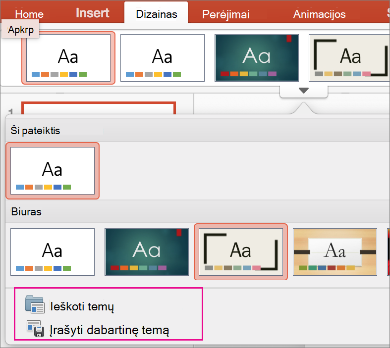 PPT for Mac Save your theme