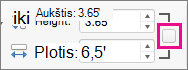 Išvalytas paryškintas laukas Fiksuoti proporcijas