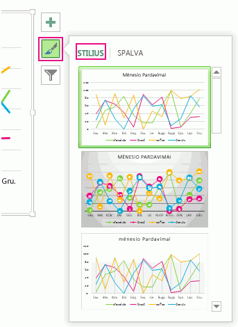 Customize the Look of Your Chart Style pane