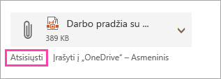 Ekrano kopija, kurioje matyti mygtukas Atsisiųsti