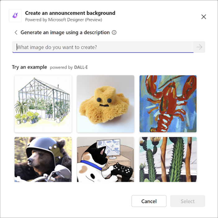 Screenshot showing AI tool in Designer